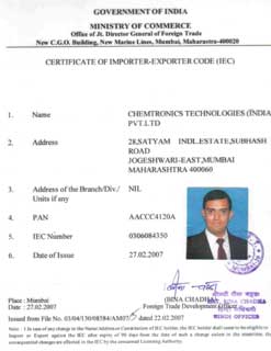 Certificates, Ozone Generator Exporters, Ozone Technology ...